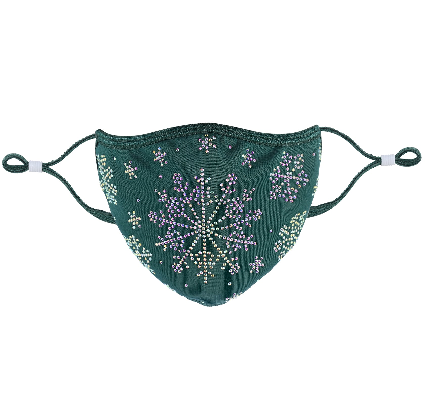 Christmas Collection - Designer Snowflake on Emerald Green