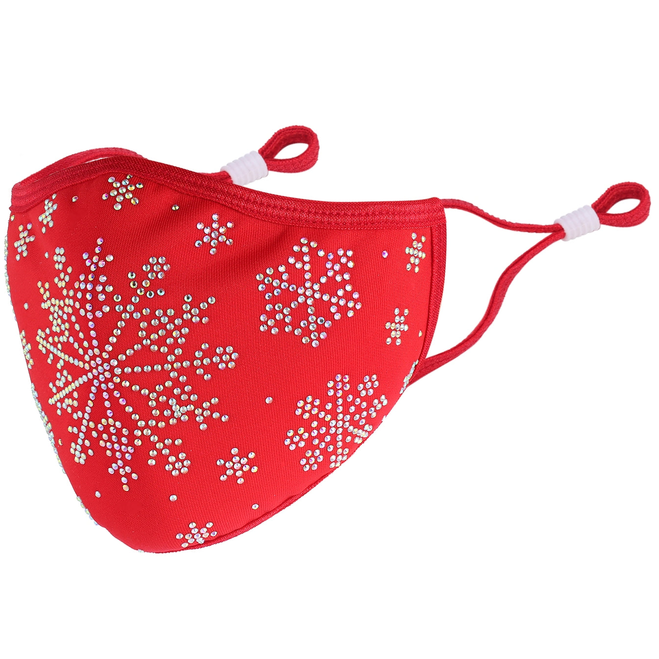 Christmas Collection - Designer Snowflake on Red