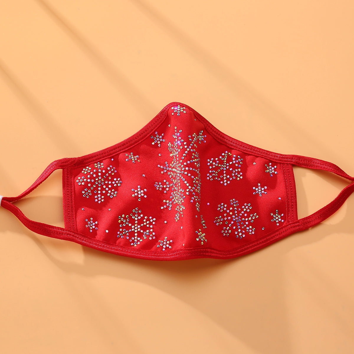 Christmas Collection - Designer Snowflake on Red