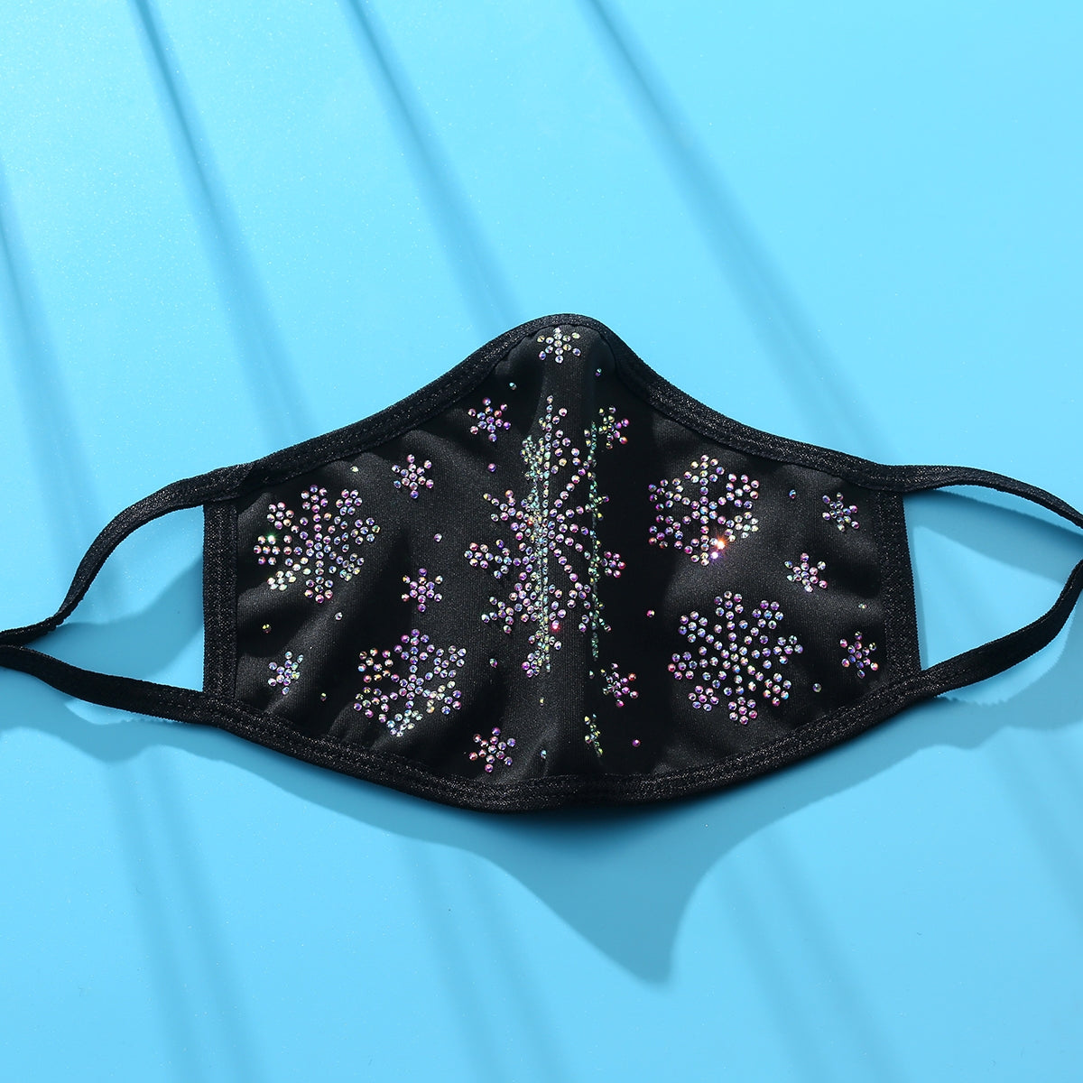 Christmas Collection - Designer Snowflake on Black