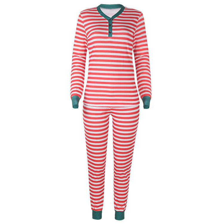 Christmas Pajamas! Red & White Striped Pants Set