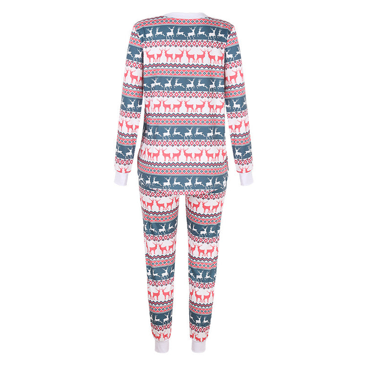 Christmas Pajamas! Teal & White Pants Set