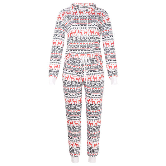 Kerst pyjama! rendier hoodie set