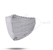 Stella Sequin Face Mask - Silver