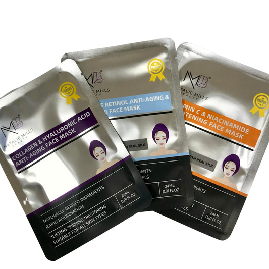 COMBO Pack - Anti-Aging SILK Face Masks - Set of 3