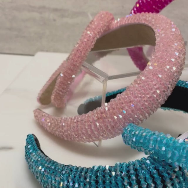 Load video: Iris Glamband in Dark Pink