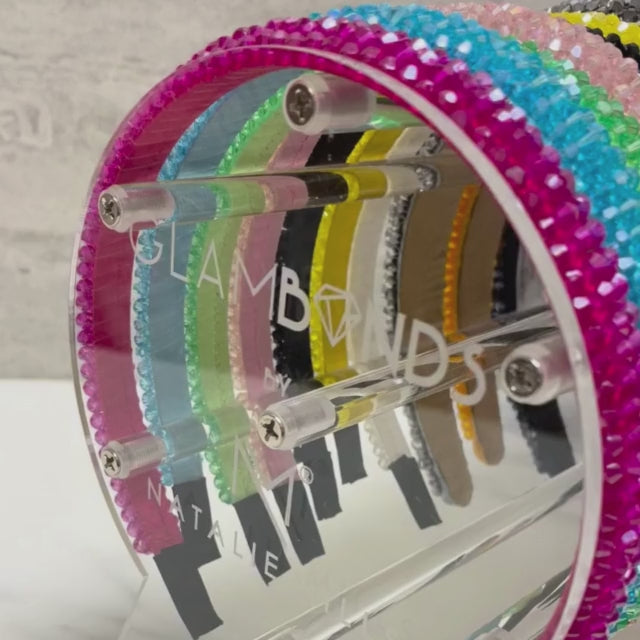 Load video: Iris Glamband in Dark Pink