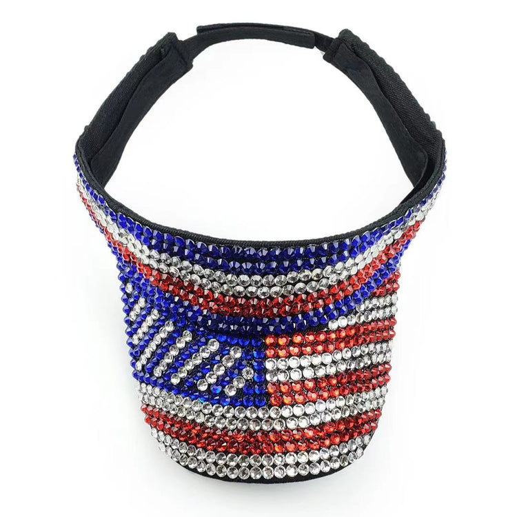 USA Rhinestone Visor!