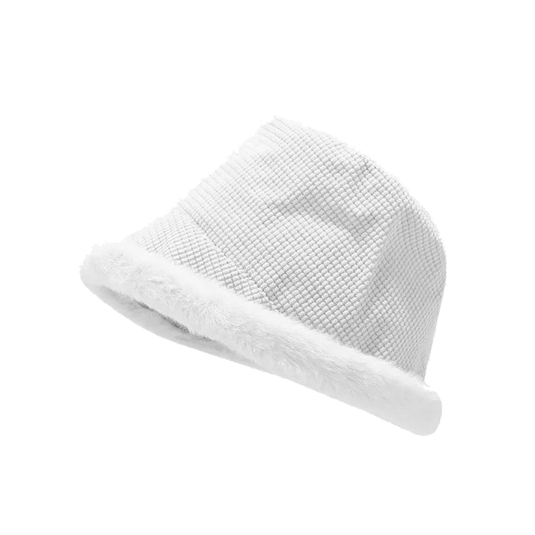 Anne Winter Bucket Hat in White